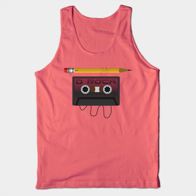 D Rock Cassette Tape Tank Top by Markyartshop